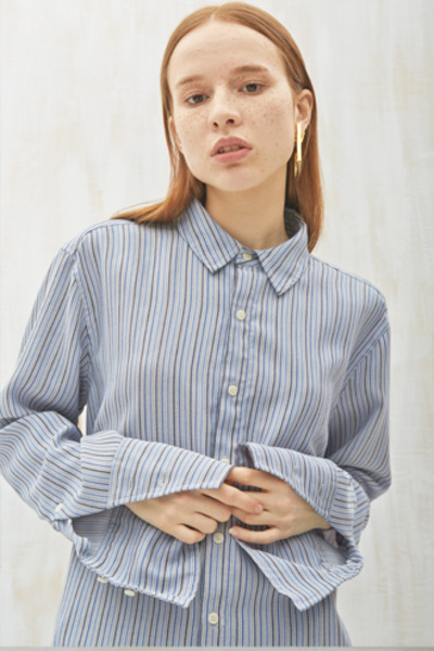 oblique sleeves shirt(BL S/T)